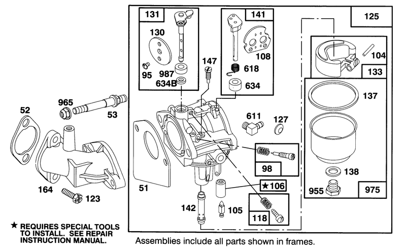 Engine Briggs and Stratton Model 283707 0156 01