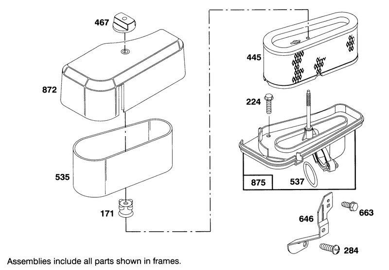 Engine Briggs and Stratton Model 283707 0156 01