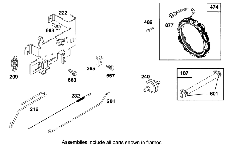 Engine Briggs and Stratton Model 283707 0156 01