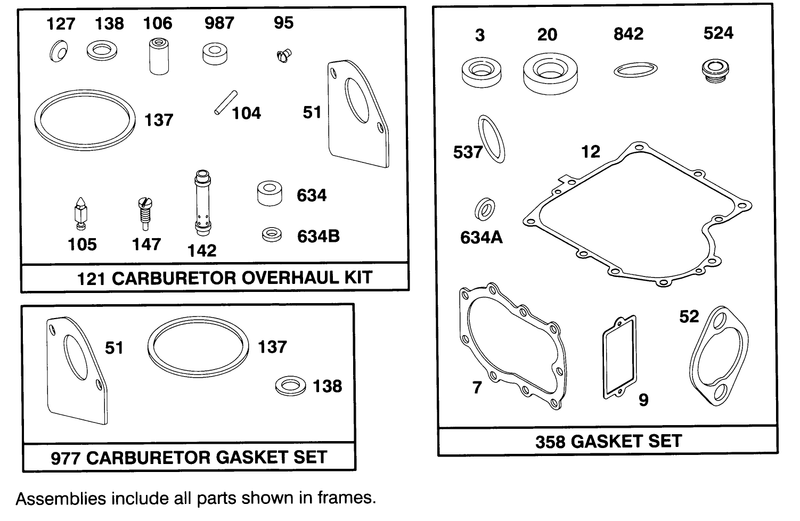 Engine Briggs and Stratton Model 283707 0156 01