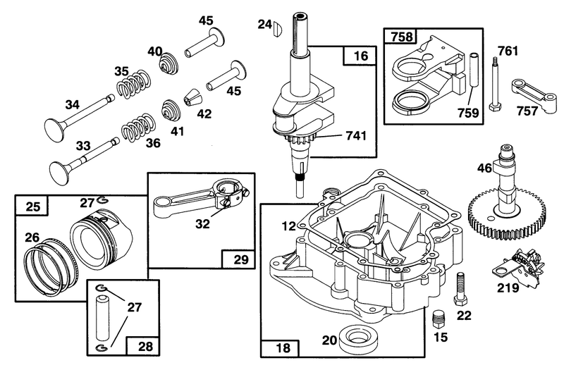 Engine Briggs and Stratton Model 283707 0156 01
