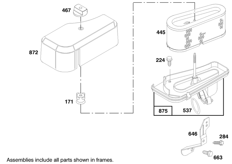 Engine Briggs and Stratton Model 282707 0119 01