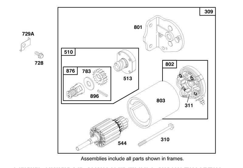 Engine Briggs and Stratton Model 282707 0119 01