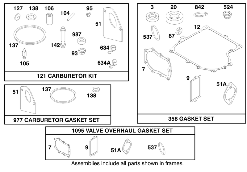 Engine Briggs and Stratton Model 283707 1156 E1