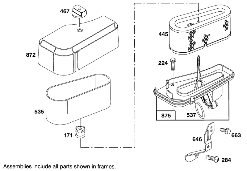 Engine Briggs and Stratton Model 283707 0156 01
