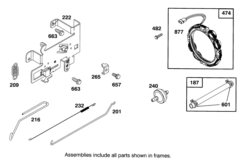 Engine Briggs and Stratton Model 283707 0156 01