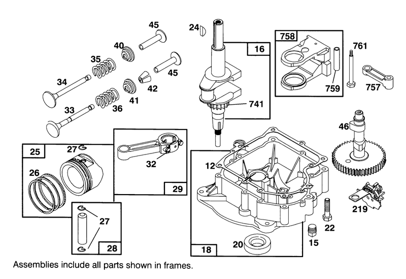 Engine Briggs and Stratton Model 283707 0156 01