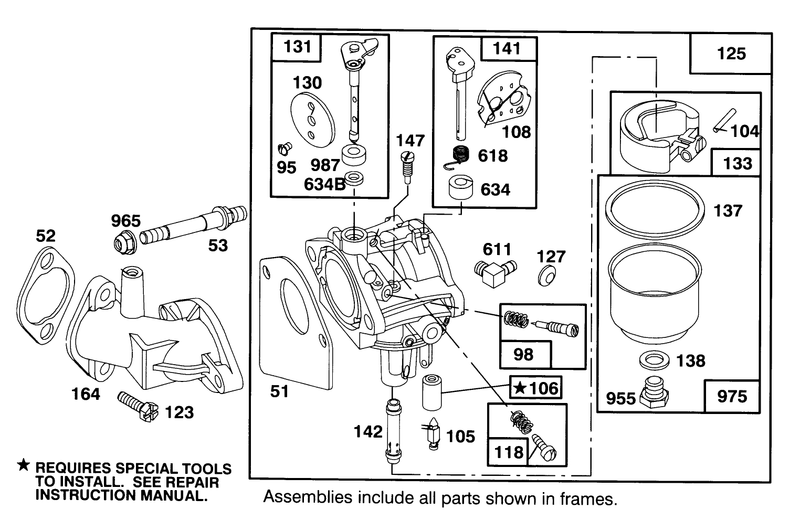 Engine Briggs and Stratton Model 283707 0156 01