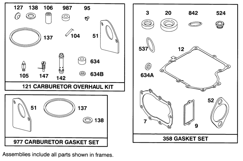 Engine Briggs and Stratton Model 286707 0452 01