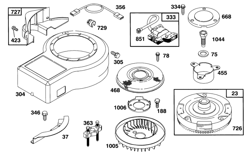 Engine Briggs and Stratton Model 286707 0452 01
