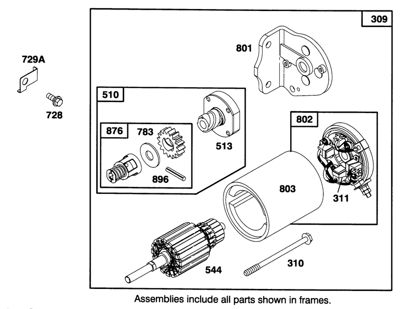 Engine Briggs and Stratton Model 286707 0453 01
