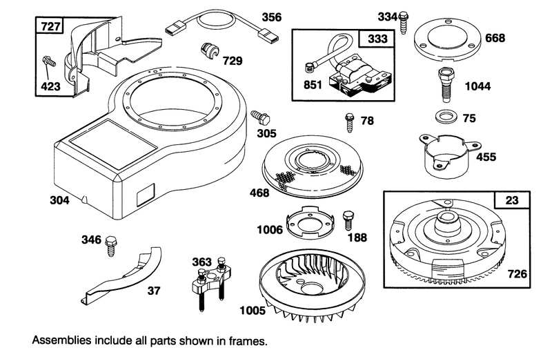 Engine Briggs and Stratton Model 286707 0453 01
