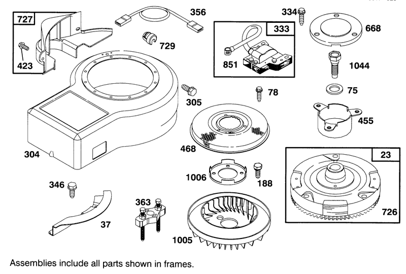 Engine Briggs and Stratton Model 286707 0453 01