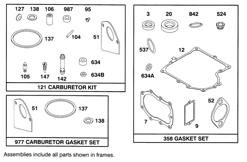 Engine Briggs and Stratton Model 286707 0453 01