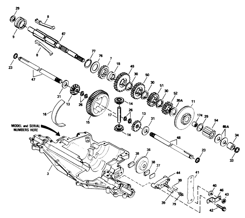 Peerless Transaxle Model No 915 020 cont