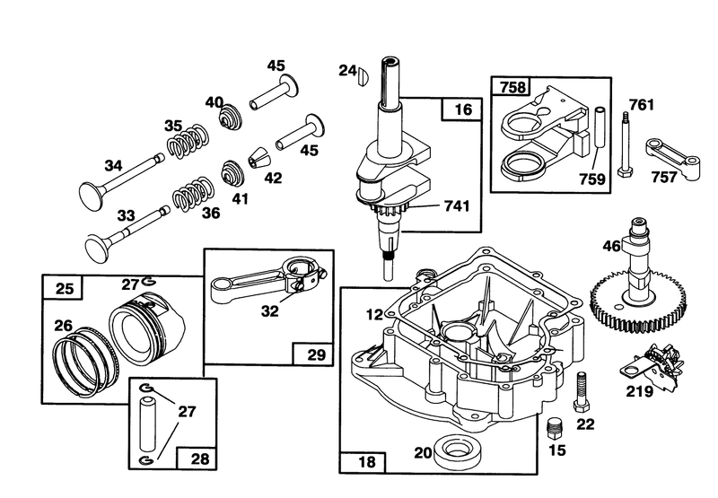 Engine Briggs and Stratton Model 286707 0452 01