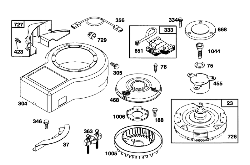Engine Briggs and Stratton Model 286707 0452 01