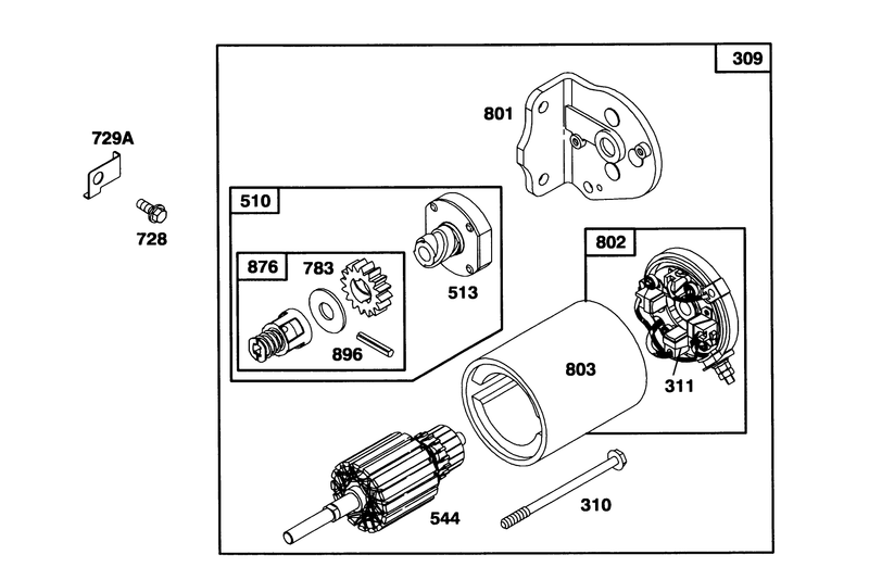 Engine Briggs and Stratton Model 286707 0452 01