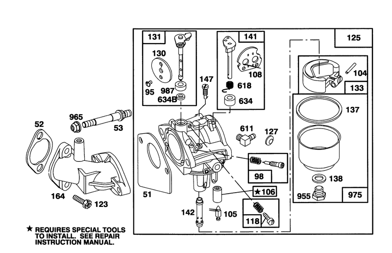 Engine Briggs and Stratton Model 286707 0452 01