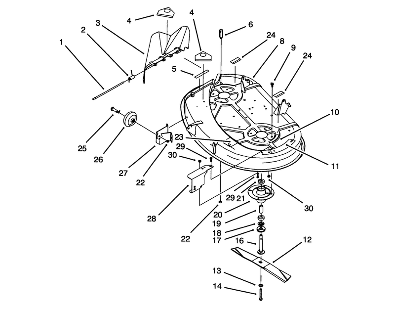 Housing and Spindle Assembly 38in Cutting Unitmodel No 71203 Only