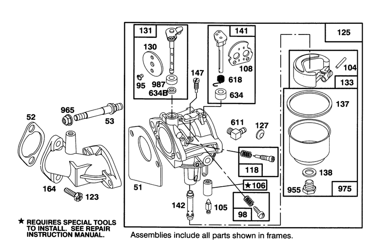 Engine Briggs and Stratton Model 28m707 0122 01