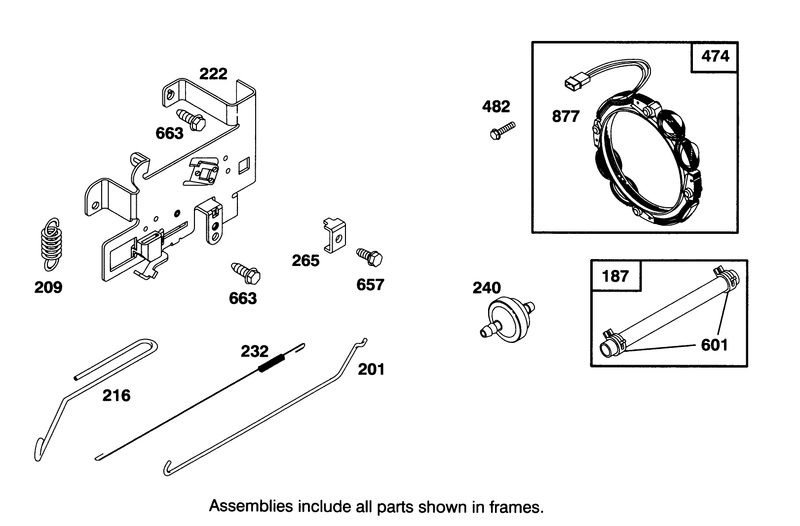 Engine Briggs and Stratton Model 28m707 0122 01