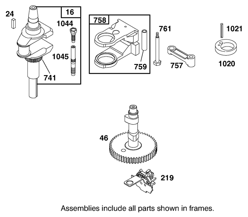 Engine Briggs and Stratton Model 28m707 0127 01