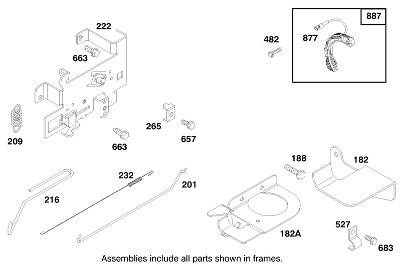 Engine Briggs and Stratton Model 28m707 0127 01