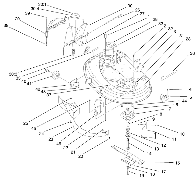 Deck Assembly 38in Cutting Unit