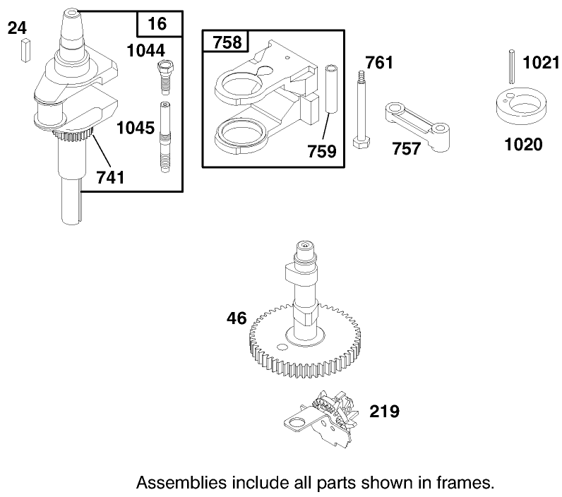 Engine Briggs and Stratton Model 28m707 0127 01