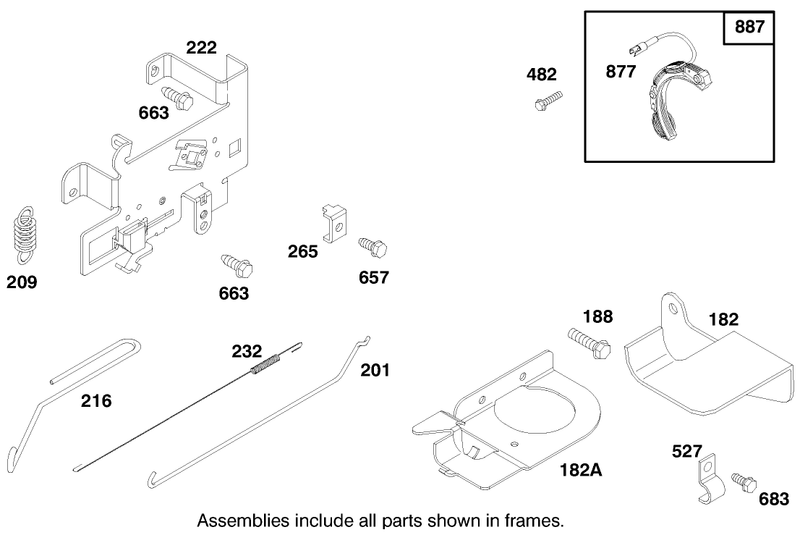 Engine Briggs and Stratton Model 28m707 0127 01