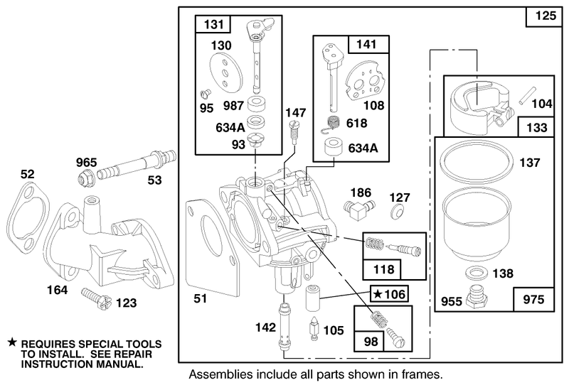Engine Briggs and Stratton Model 28m707 0127 01