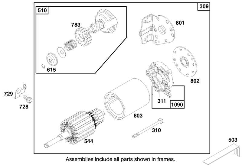Engine Briggs and Stratton Model 28m707 0127 01