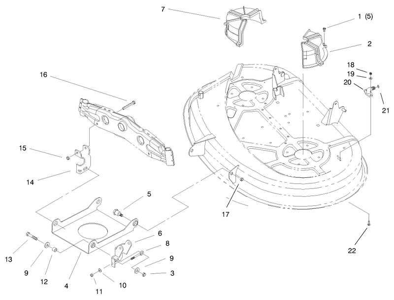 Suspension Assembly 38in Cutting Unit
