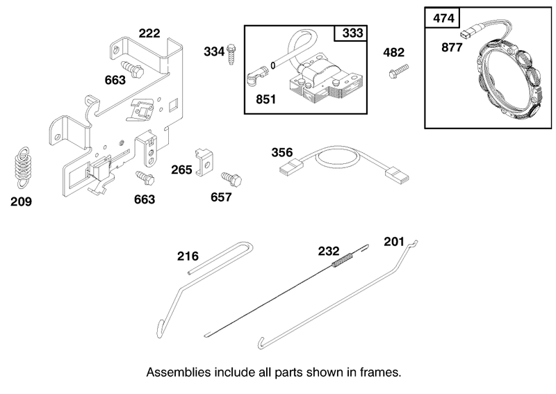 Engine Briggs and Stratton Model 28m707 1122 E1