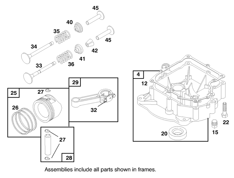 Engine Briggs and Stratton Model 28m707 1122 E1