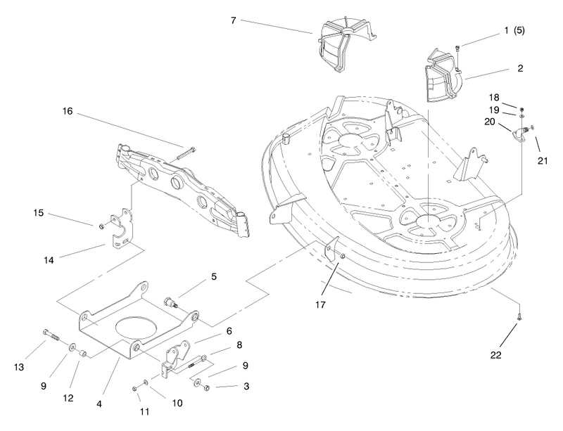 Suspension Assembly 38in Cutting Unit