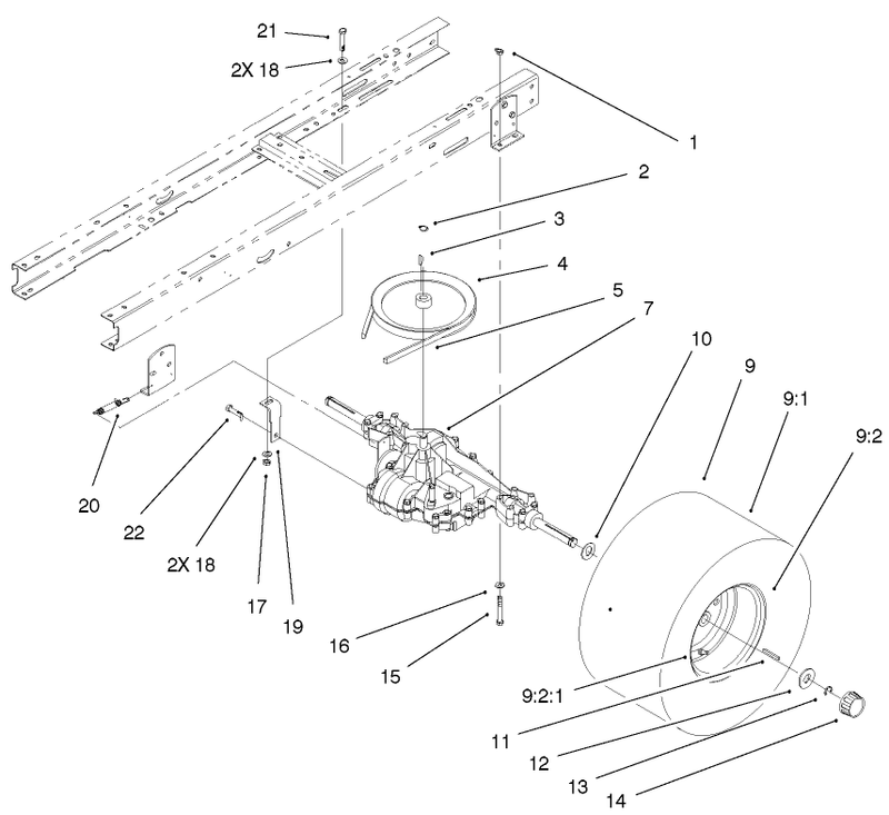 5 Speed Transaxle Assembly