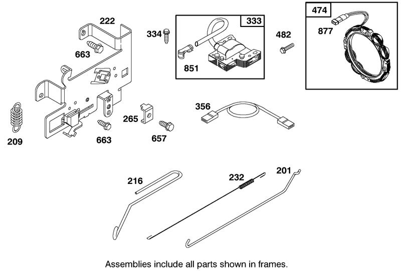 Engine Briggs and Stratton Model 28m707 1122 E1