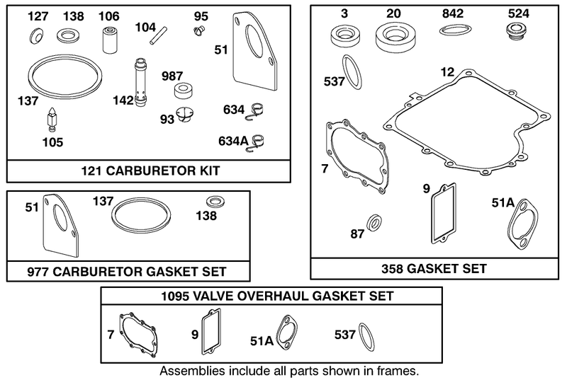 Engine Briggs and Stratton Model 28m707 1122 E1