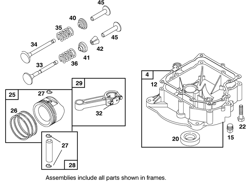 Engine Briggs and Stratton Model 28m707 1122 E1
