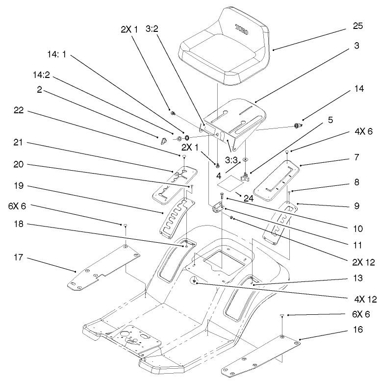 Rear Body and Seat Assembly