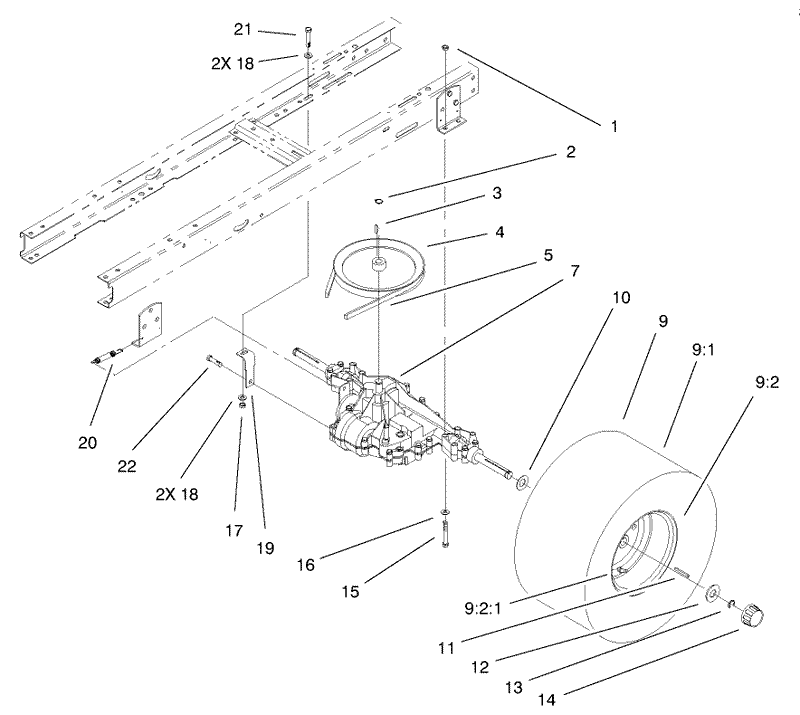 5 Speed Transaxle Assembly