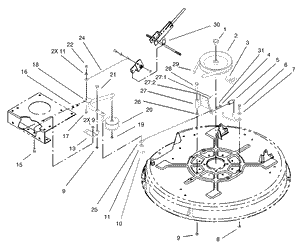 32in Deck Blade DriveBrake Assembly