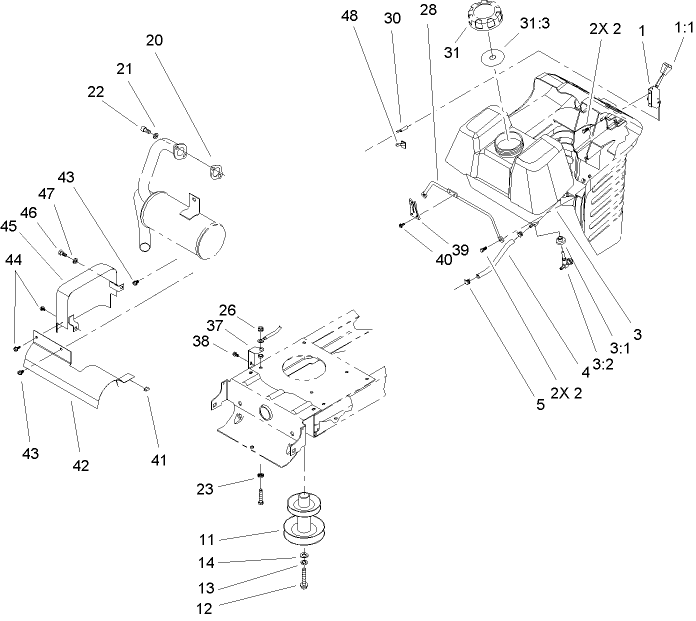 OHV Engine System Component Assembly