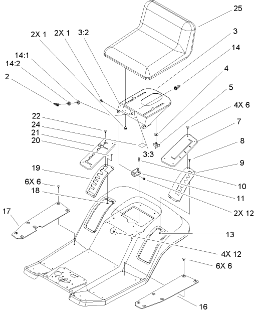 Rear Body and Seat Assembly