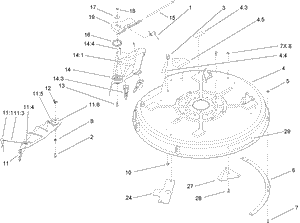 32 Inch Deck Component Assembly