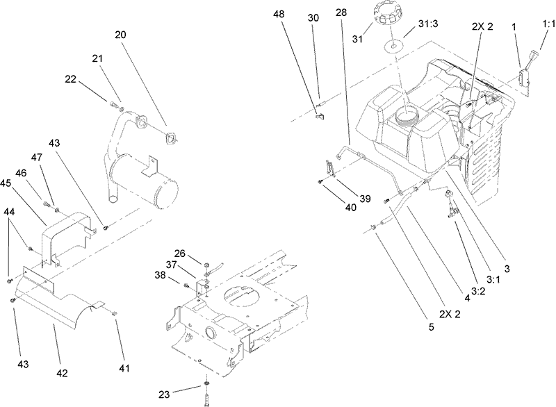 OHV Engine System Component Assembly