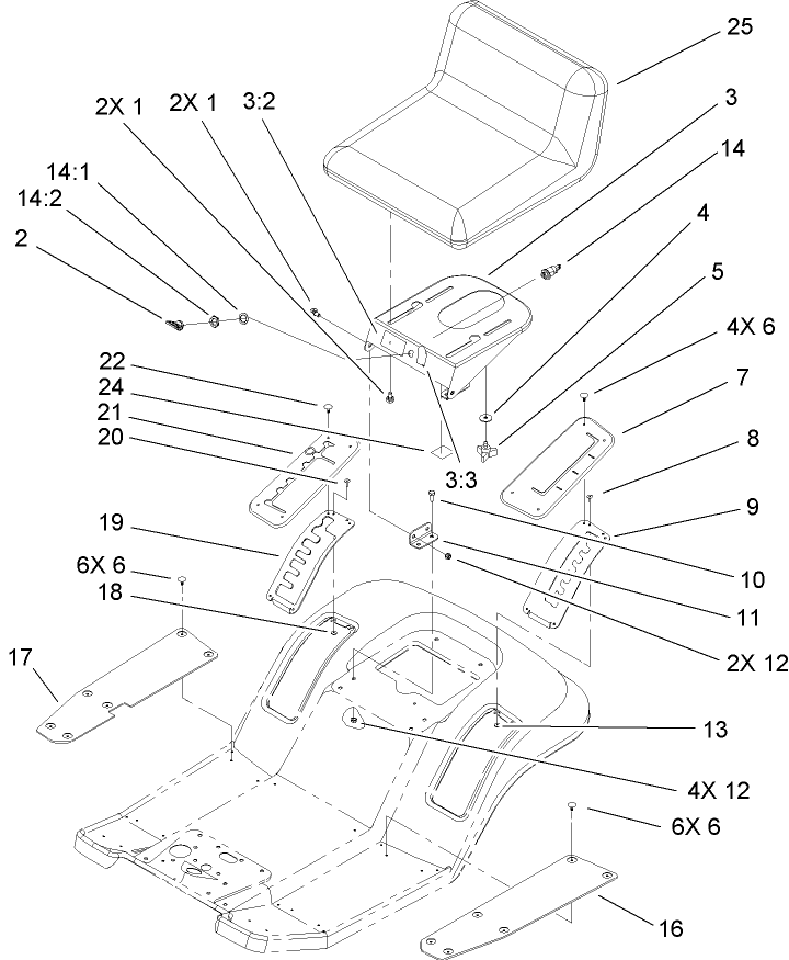 Rear Body and Seat Assembly
