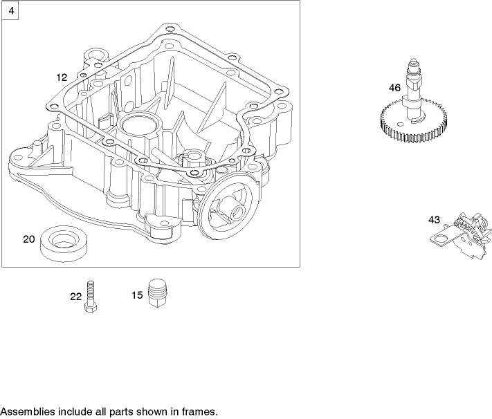 Crankcase Assembly Briggs and Stratton 21A907 0169 E1